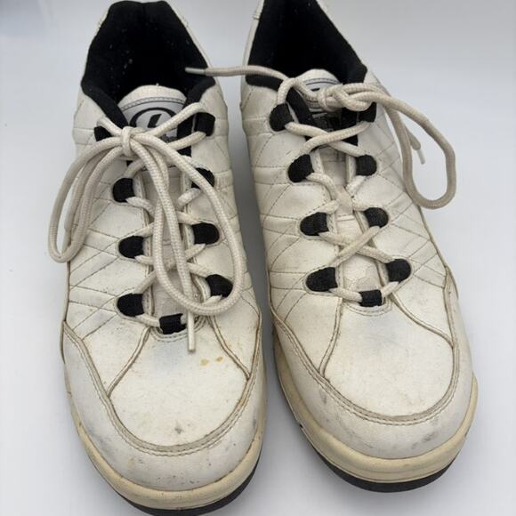 Men's Size 9 Ventura II White Black Athletic Spiked Golf Shoes GF952-9 9M Used - Picture 2 of 6